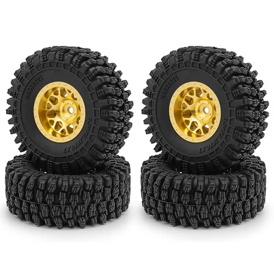 1.0 Räder und Reifen für 1/18 TRX4M SCX24 C10 JLU Deadbolt Bronco FCX24 RC-Car - Bild 1 von 4
