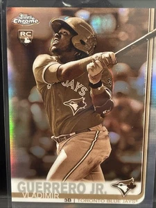 Topps Chrome Vladimir Guerrero Jr RC 2019 refractor sepia Blue Jays - Imagen 1 de 2
