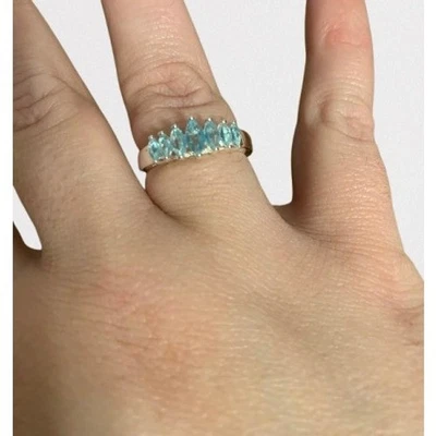 Avon Marquis Birthstone Ring March Aquamarine - Adjustable - Image 1 of 4