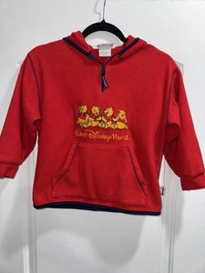 Vintage Disney Kids Red Sweatshirt Winnie The Pooh - Picture 1 of 4