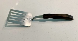 Cutco No 16 Schlitzspachtel braun Holzgriff Vintage Made USA Edelstahl * - Bild 1 von 8