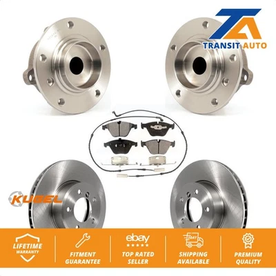 Front Hub Bearing Assembly Disc Brake Rotors And Pads Kit For BMW 530i 525i 528i - Image 1 of 4