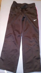 Nike Girls Track Athletic Pants, black, Drawstring, Small, pockets - Picture 1 of 8