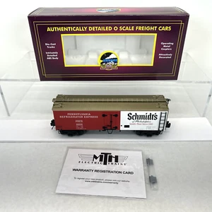 MTH Premier 20-94487 Schmidt’s of Philly 36’ Woodsided Beer Reefer O NEW #20058 - Picture 1 of 15