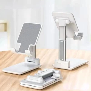 Adjustable Height iPhone iPad Samsung Desk Stand Holder Smart Phone Folding - Picture 1 of 15