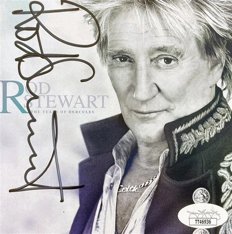 ROD STEWART SIGNED AUTOGRAPHED CD INSERT JSA CERTIFICATE OF AUTHENTICITY  COA Cover