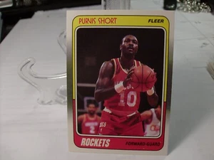 1988-89 Fleer Basketball #54 - Purvis Short - Houston Rockets 88-088 - Foto 1 di 2