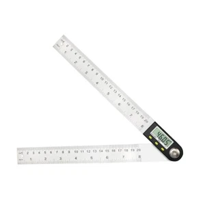 Regla de buscador de ángulo digital de 200 mm/8 pulgadas - Transportador de acero inoxidable 5322-200 - Imagen 1 de 7