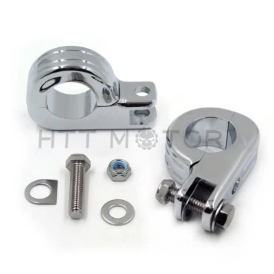 1.25" Highway Foot Peg Mounting Kits For Harley Suzuki Kawasaki Engine Guard Bar - Image 1 of 4