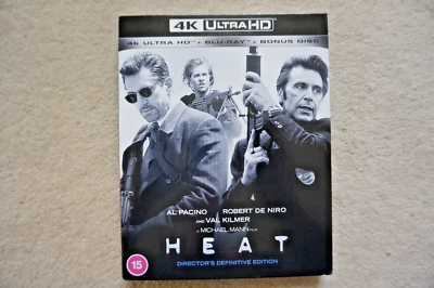 4K UHD BLU-RAY    HEAT    AL PACINO DE NIRO VAL KILMER      NEW SEALED UK STOCK - Image 1 of 2