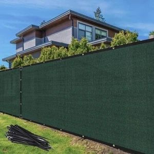 6 ft x 267 ft Privacy Fence Screen Green Shade Cloth with Grommets - Picture 1 of 1