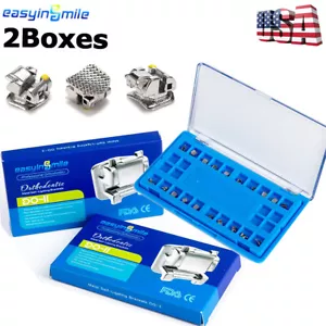 40 Brackets Dental Pasivo Autoligable Ortodoncia Brackets ROJO/MBT 022 - Imagen 1 de 9