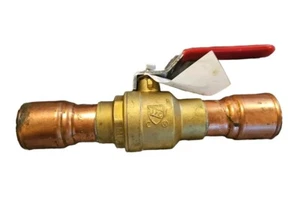 Jones Stephens B67253 1-1/4" Full Port Brass Ball Valve - Brass - Picture 1 of 4