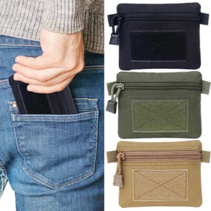 Outdoor Wallet Portable Key Card Case Storage Bag Small Hanging Purse Waist Pack - Picture 1 of 21
