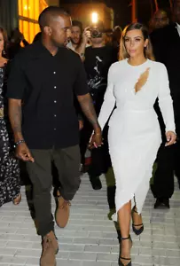 Seltenes besticktes Kleid von Proenza Schouler mit Spitze Kim Kardashian - Bild 1 von 9