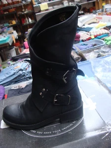 Coolway Womens Moto Buckle Riding Biker Pink Alida Leather Zipper Boots - Imagen 1 de 2