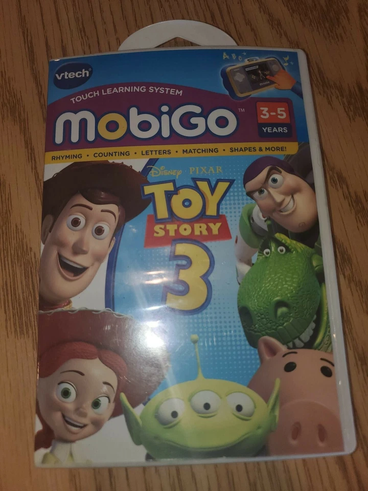 Lot Of 4 Vtech MobiGo Learning Games Toy Story 3, disney, Cars, Kung Fu 2 - Image 1 of 4
