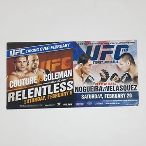 Mini póster UFC 109 y 110 Ad Couture vs Coleman Nogueira vs Velásquez 2010 - Imagen 1 de 2