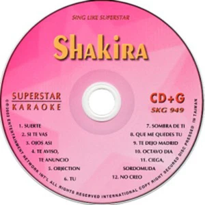 KARAOKE CD+G SUPERSTAR SHAKIRA SKG VOL-949 SPANISH HITS NEW IN SLEEVE - Picture 1 of 1