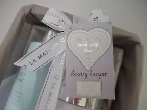 BAYLIS AND HARDING LA MAISON LUXURY HAMPER PAMPER GIFT SET IN WICKER BASKET - Picture 1 of 9