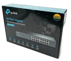 TP-Link 16-port Desktop Rackmount Switch TL-SG1016D PnP Gigabit Ethernet Metal - Photo 1/8