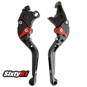 Aprilia RSV4 Factory R RR RF Black Levers 2009-2022 Sliding Folding Brake Clutch - Picture 1 of 2