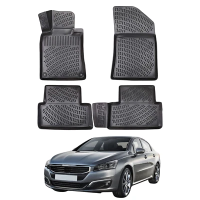 Alfombrillas Peugeot 508 2010-2018 | Alfombrilla Custom Fit Negro Foto 1 de 4