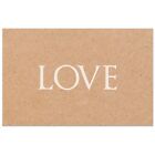 50 KRAFT CARDS BLANK WHITE LOVE THANK YOU TAGS GIFT WEDDING PLACE NAME GIFTS