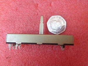 COSMOS TOKYO 50K Log Potentiometer STEREO fader/slider C50K  75mm x 20mm - Picture 1 of 5