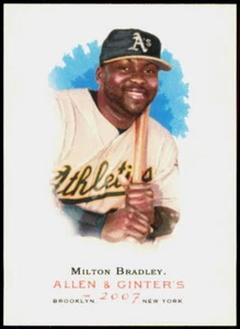 2007 Topps Allen & Ginter #128 Milton Bradley Oakland Athletics - Picture 1 of 2