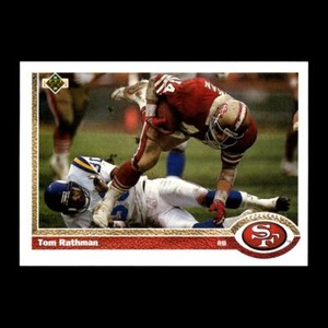 Tom Rathman 1991 Upper Deck San Francisco 49ers #103 R324H 88