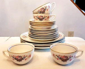 LOTE de platos American Limoges urna azul 20 piezas servicio de almuerzo LIA-15 Sebring Ohio - Imagen 1 de 10