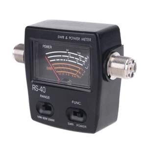 RS40 Miernik mocy SWR RS-Mierzalny do 200W Zakres mocy z adapterem - Zdjęcie 1 z 8