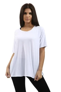 Ladies Round Neck Tee Top Shortsleeve Fashion All Colours and Sizes Available - Picture 1 of 21