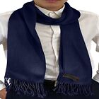 CJ Apparel Dark Blue Men's Solid Colour Nepalese Scarf Seconds Wrap Scarves NEW