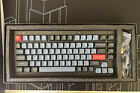 Keychron V1 Qmk Mechanical Keyboard Frosted Black K Pro Blue Switches
