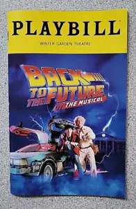 Dic 2023 BACK TO THE FUTURE el libro musical Playbill: Winter Garden Theatre - Imagen 1 de 7