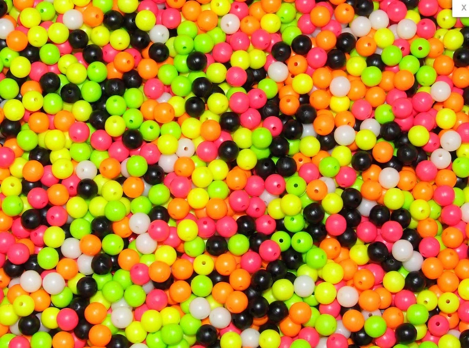 RIG HERSTELLUNG 100 x 8 mm RIG PERLEN LUMO VERSCHIEDENE UK HERGESTELLT TOP QUALITÄT FFT PRO