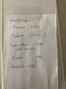 Lot of Vintage NHL Hockey Cards- Topps-Upper Deck-Score-Bowman 725 total cards - Picture 1 of 2