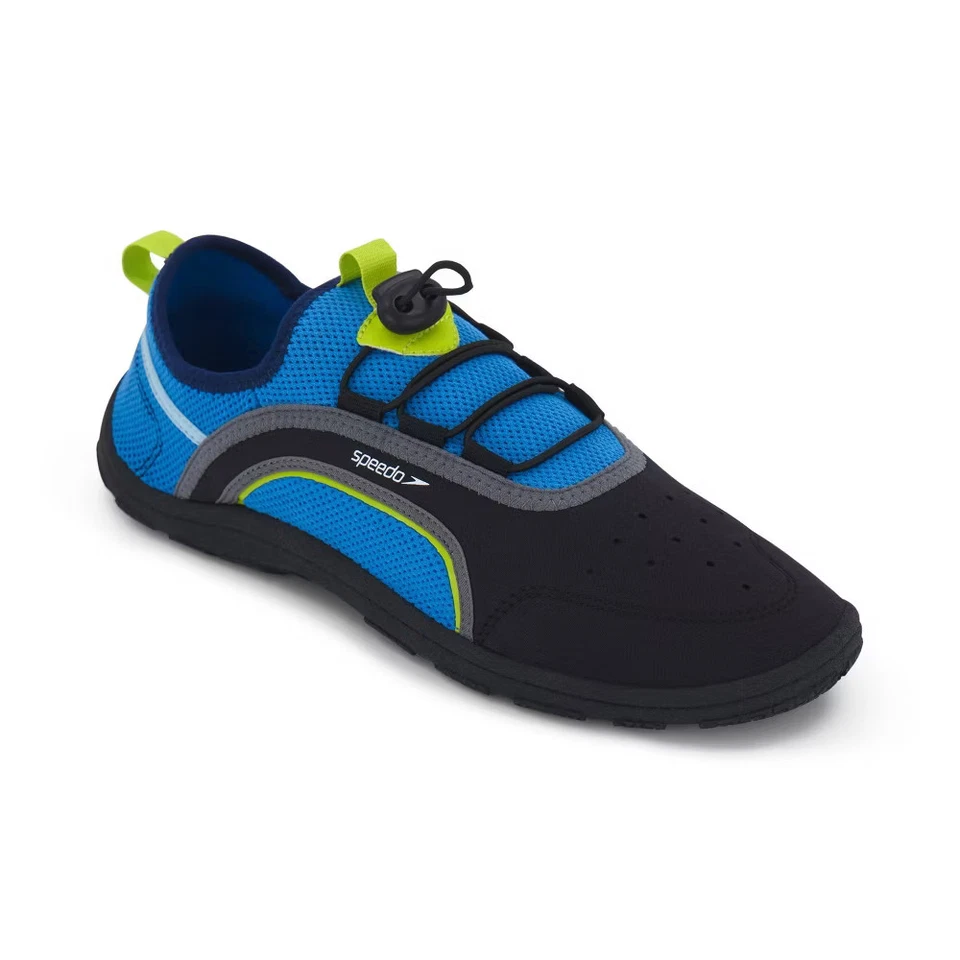Speedo Men's Swim Aqua Water Shoes Breathable Mesh Quick-Dry Non-Marking Sole