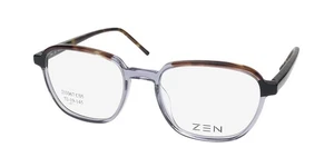 NEW ZEN 211067 VAN BUREN EYEGLASSES 52-19-145 PLASTIC C05 FULL-RIM SQUARE MENS - Picture 1 of 8