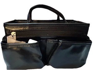 Handtasche Make-up Organizer Einsatz Griffe & Taschen schwarz 4 3/4" Höhe x 10" Länge x 4 1/2" Breite - Bild 1 von 15