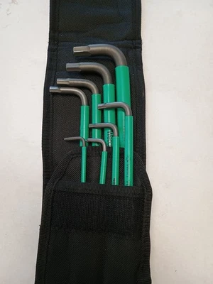 Juego de llaves hexagonales extremo de bola SAE usado 3/32" a 3/8" 1/8" roto en 1 extremo Foto 1 de 4