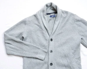 GANT Honeycomb Shawl Cardigan mens Button Knit Sweater top size S Small 8030000 - Picture 1 of 8