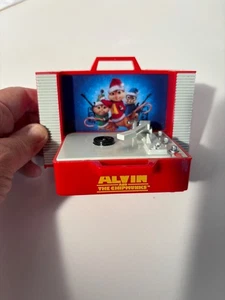 Reproductor de discos animado Alvin & The Chipmunks adorno de Navidad luces musicales - Imagen 1 de 7