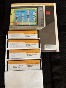 Mouse Systems PC Paint Plus Version 2.0 & Designer Pop-up Menus 5.25” Disks - Picture 1 of 1