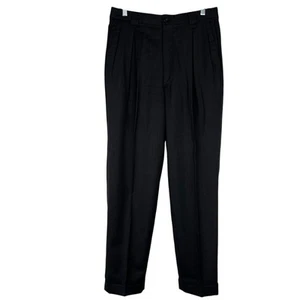 Giorgio Armani Herren Wollhose Slack 32x32 grau Bundfalten Old Money Hose - Bild 1 von 7