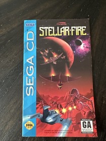 Sega CD Manual Only Stellar-Fire W/Reg Card
