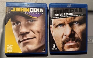 Wwe Stone Cold Steve Austin Blu-ray 3 Disc Set & John Cena Experience Blu Ray - Picture 1 of 5