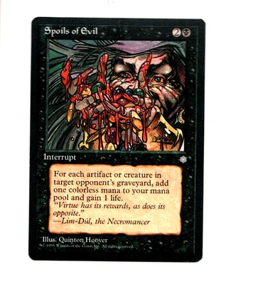 MTG Spoils of Evil NM  Ice Age Magic the Gathering ~ Free Shipping ~ - Image 1 of 2